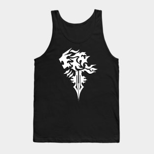 Logo FF8 Blanco Negro Tank Top